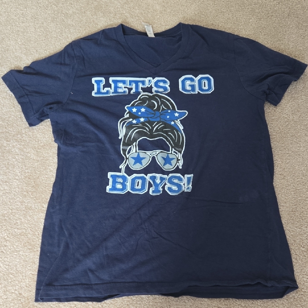 FREE W ANY PURCHASE! Lets Go Boys! Navy Graphic T-Shirt